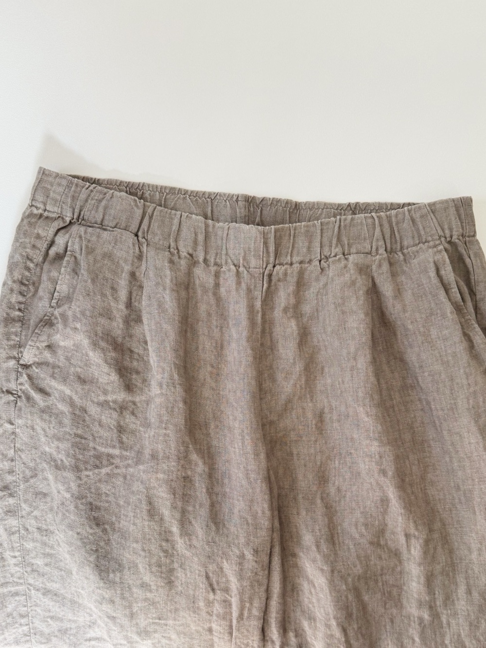 Eileen Fisher Organic Bio Linen Wide-Leg Pant | LARGE - Picture 6 of 10